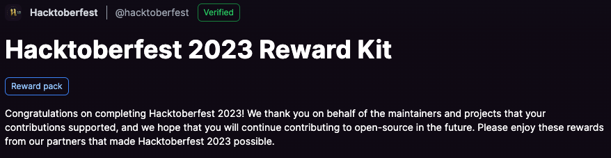Reward kit